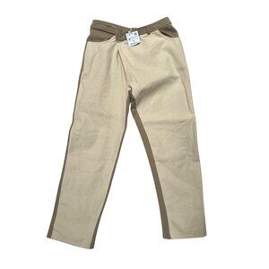 Zara Womens‎ Crossover Waist 2 Color Tan Beige Brown Pants Size M - READ